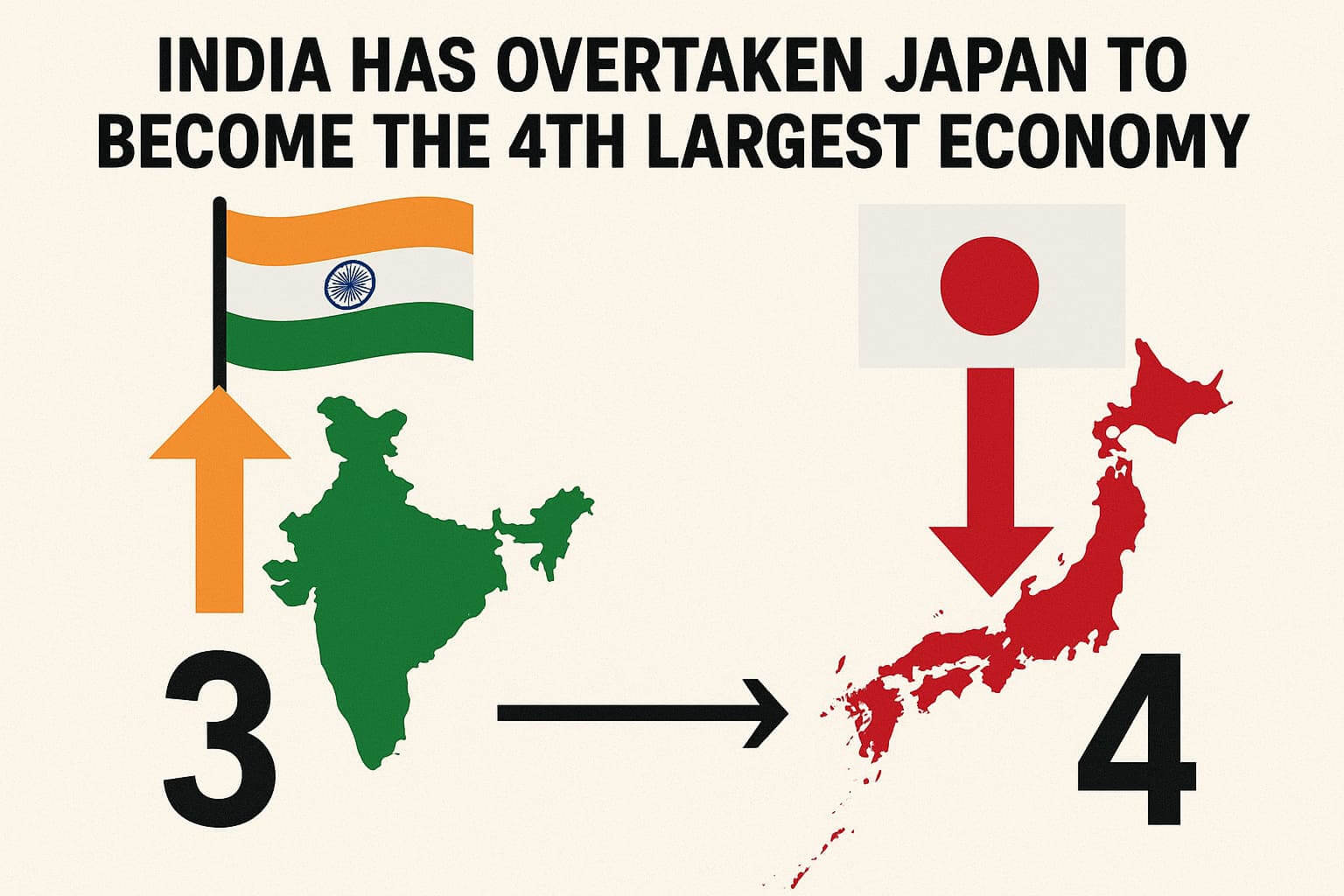 India Becomes 4th Largest Economy